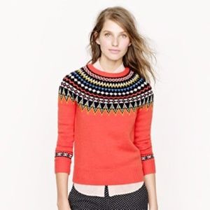 J. Crew Fair Isle Sweater, S EUC